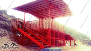 نمای نهایی زیپ لاین دوپلان